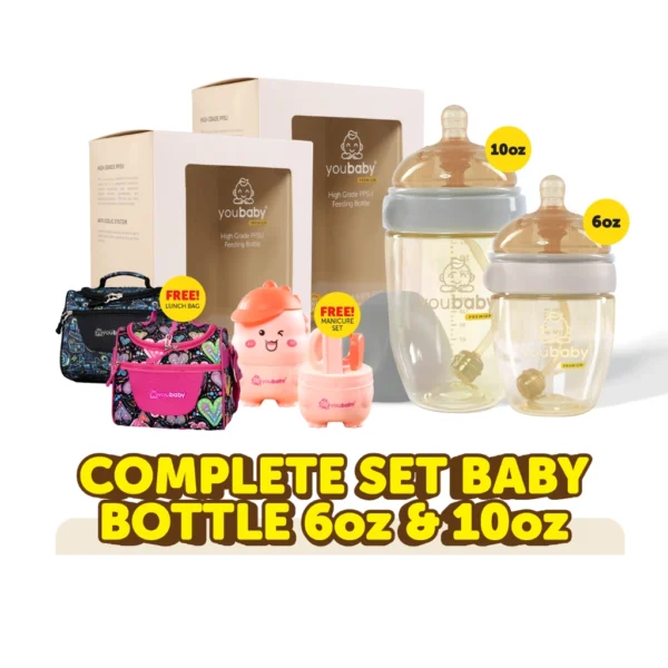 Complete Set Baby Bottle 6oz & 10oz